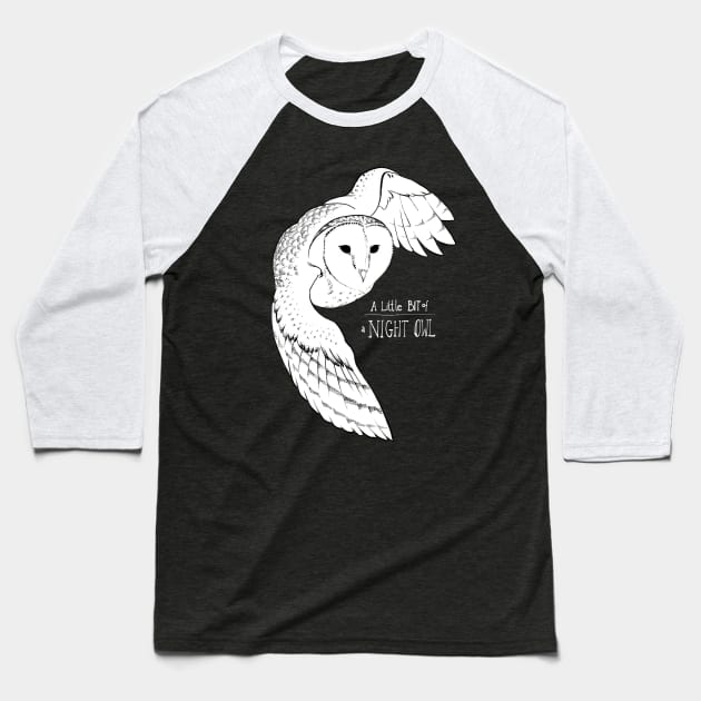 Night Owl - alternative dark version Baseball T-Shirt by ThunderboltFire